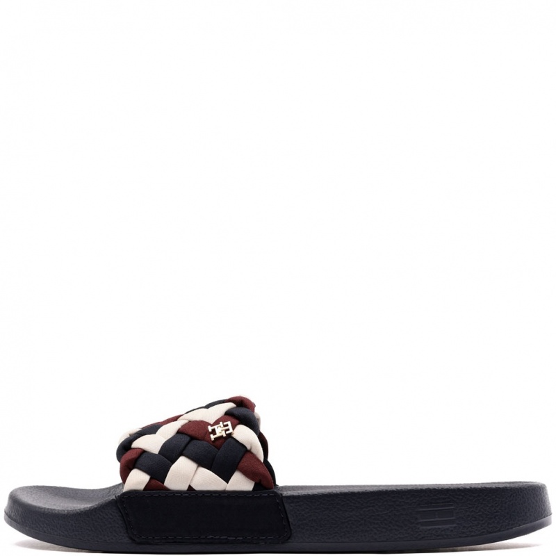Tommy Hilfiger Braided Slide Дамски джапанки FW0FW092030GY