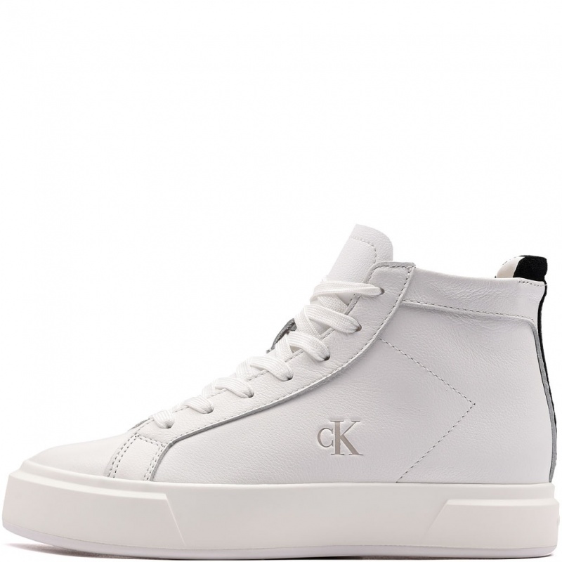 Calvin Klein Basket High Top Mid Leather Mix Дамски кецове YW0YW0194601W