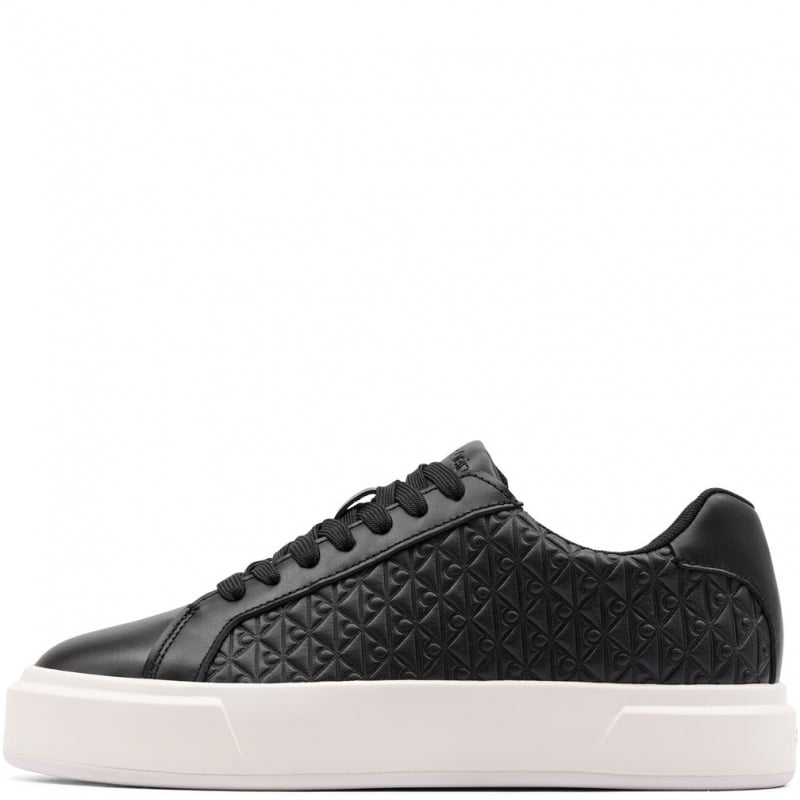 Calvin Klein Basket Lace Up Leather AOP Дамски кецове YW0YW02006BEH