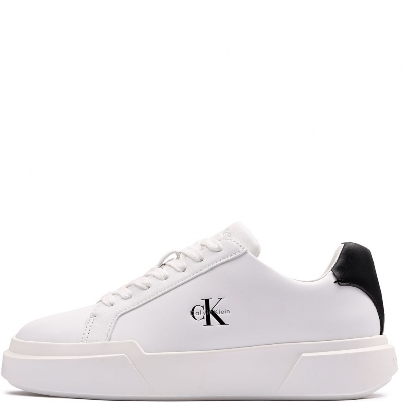 Calvin Klein Chunky Cupsole LaceUp Leather Дамски спортни обувки YW0YW0194706X