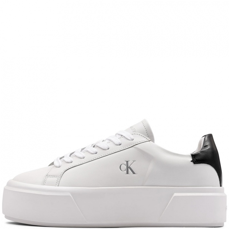 Calvin Klein Flatform Lace Up Leather MG Дамски кецове YW0YW0192801W