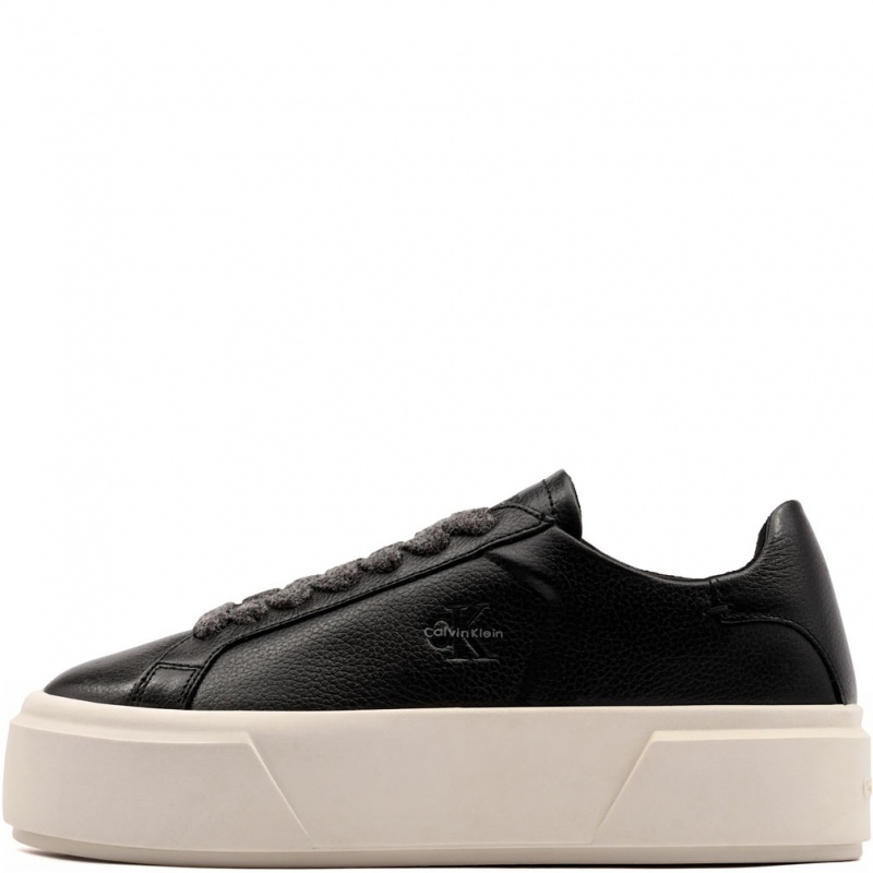 Calvin Klein Flatform LaceUp Leather WL Дамски кецове HW0HW032290GN