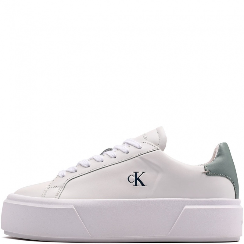 Calvin Klein Flatform LaceUp Leather Дамски кецове YW0YW0192805X