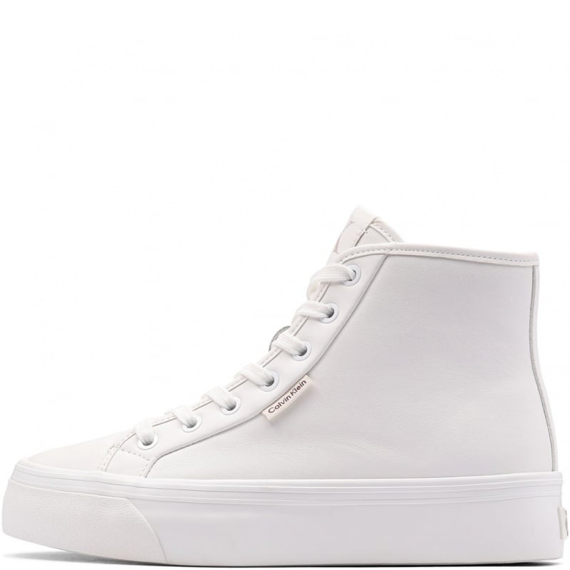 Calvin Klein Vulc Flatf High Top Leather CK Дамски кецове YW0YW019780K4