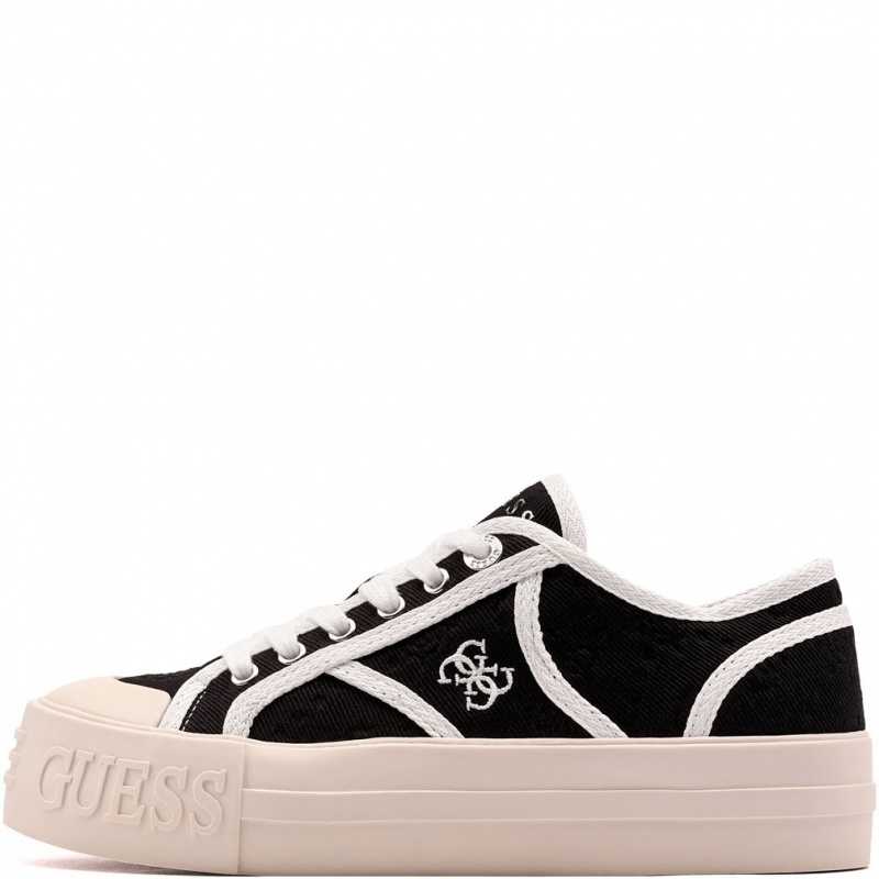 Guess Issah Дамски кецове FLPISSFAL12-BLACK