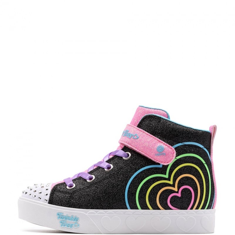 Skechers S Lights-Heart Steps Детски кецове 314623L-BKMT