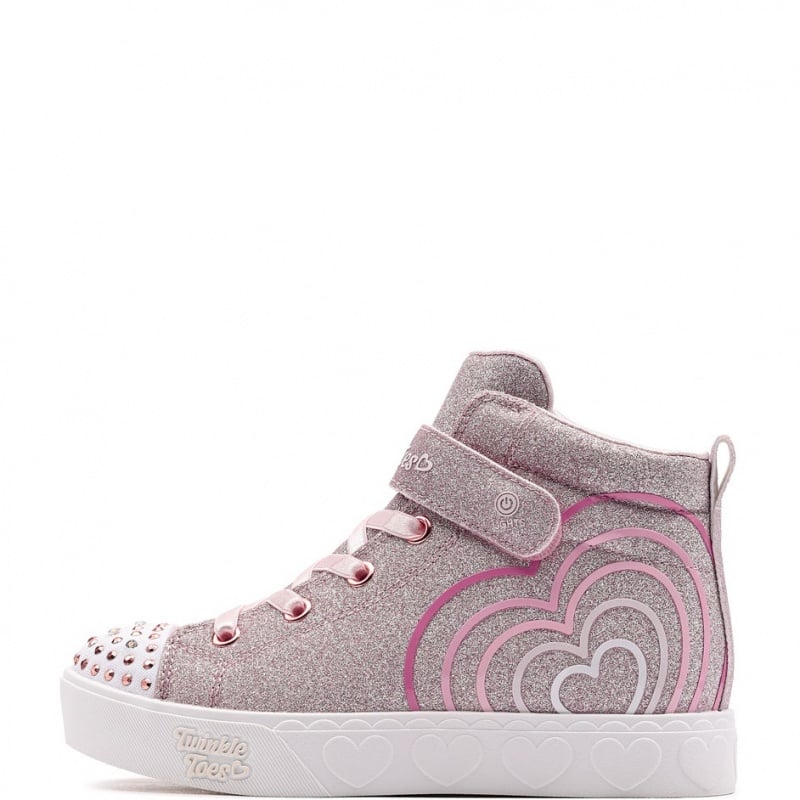 Skechers S Lights-Heart Steps Детски кецове 314623L-RSGD