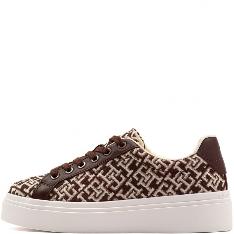 Tommy Hilfiger Chic Platform Monogram Детски кецове FW0FW09398GSZ
