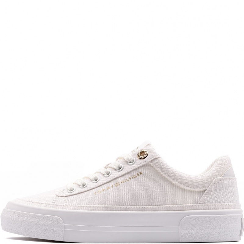 Tommy Hilfiger Foxing Platform Canvas Дамски кецове FW0FW09480YBS