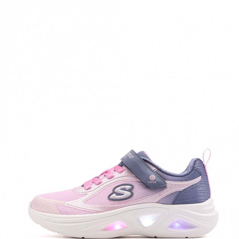 Skechers S Lights-Sola Glow-Color 2.0 Детски маратонки 303729L-GYPK