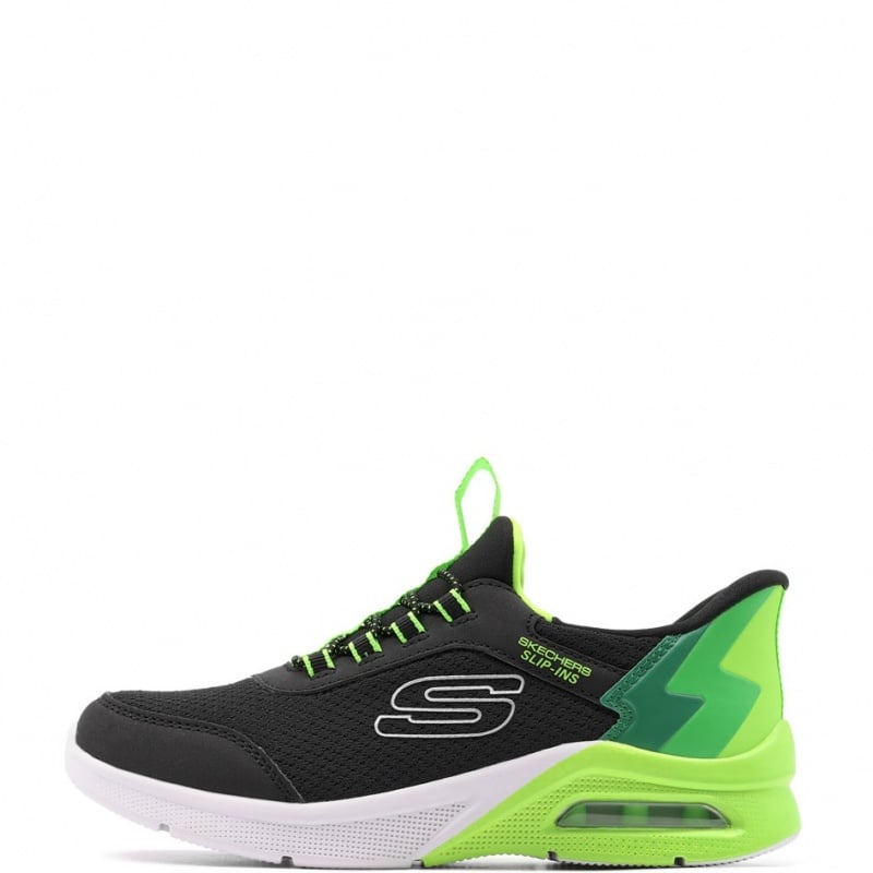Skechers Microspec Max-Brisk-Stripe Детски маратонки 403890L-BKLM