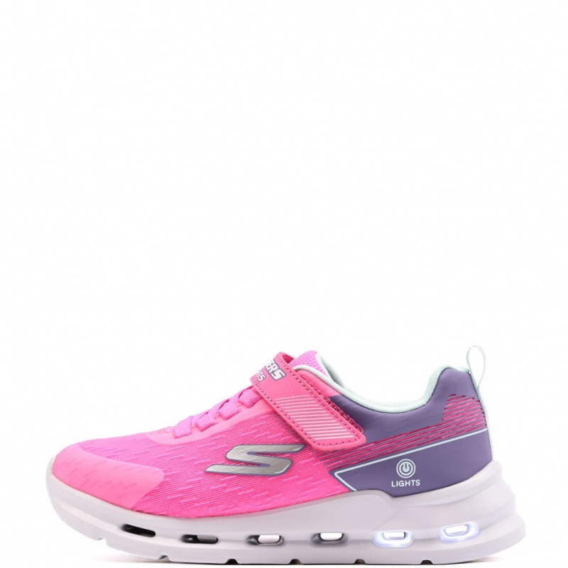 Skechers S Lights-Glide-Step Lights Детски маратонки 303730LC-PKMT