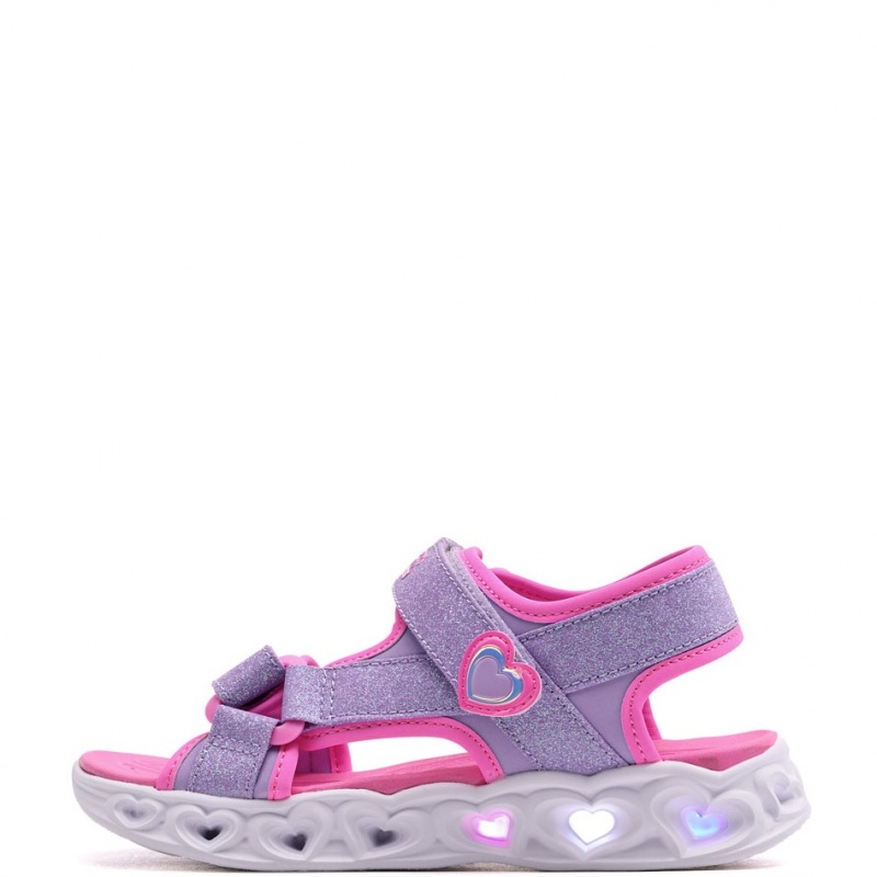 Skechers S Lights-Heart Lights-Sugar Sparks Детски сандали 303114L-LVPK