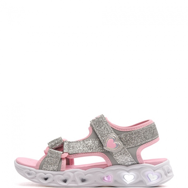 Skechers S Lights-Heart Lights-Sugar Sparks Детски сандали 303114L-SLPK