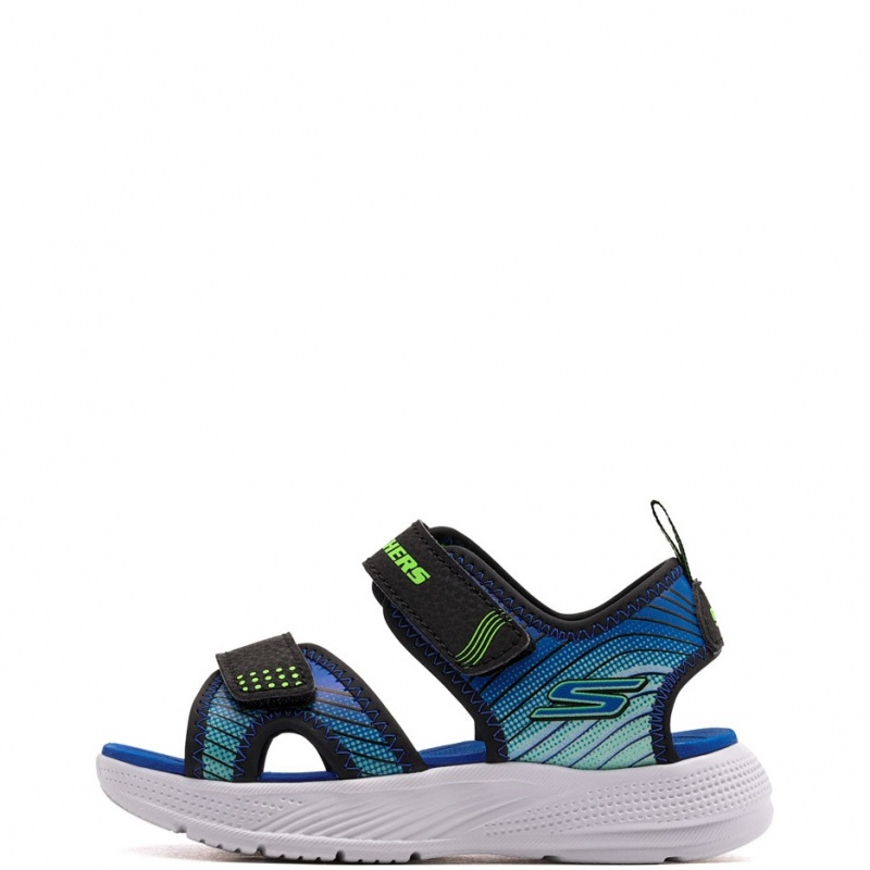 Skechers Microspec-Splash Детски сандали 407034N-BKLM