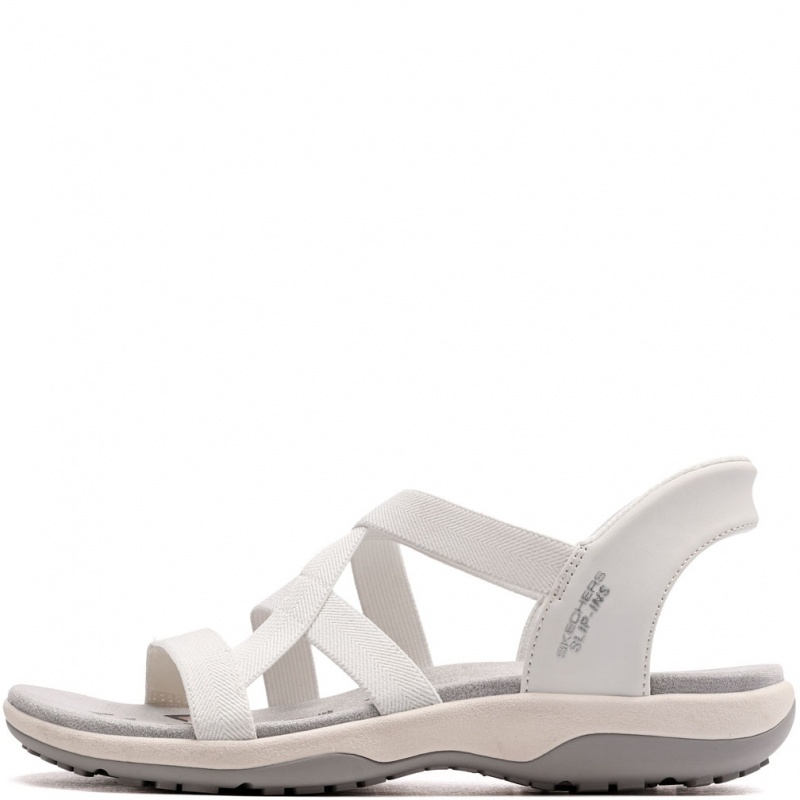 Skechers Reggae Slim-Stretch Flex Дамски сандали 163460-WHT