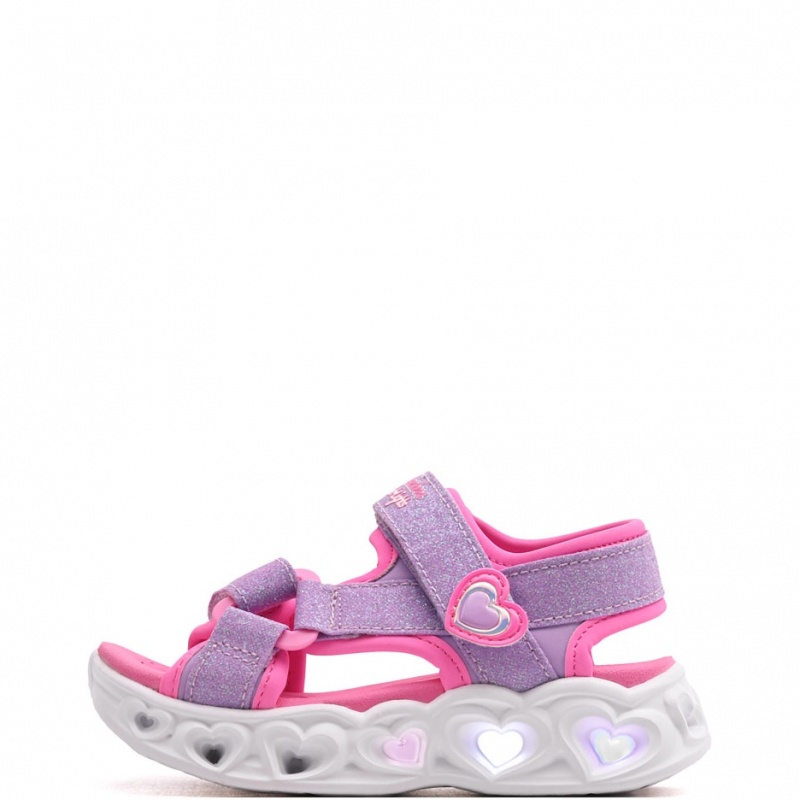 Skechers S Lights-Heart Lights-Sugar Sparks Детски сандали 303114N-LVPK