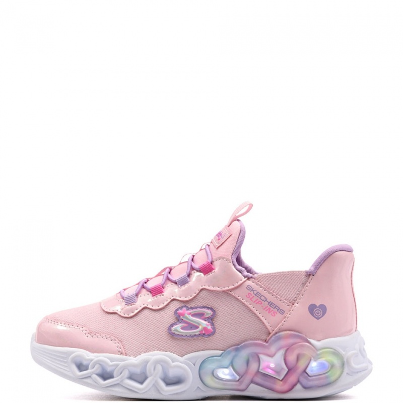 Skechers S Lights-Infinite Heart Lights-Sparkle Heart Детски маратонки 303735LC-LPMT