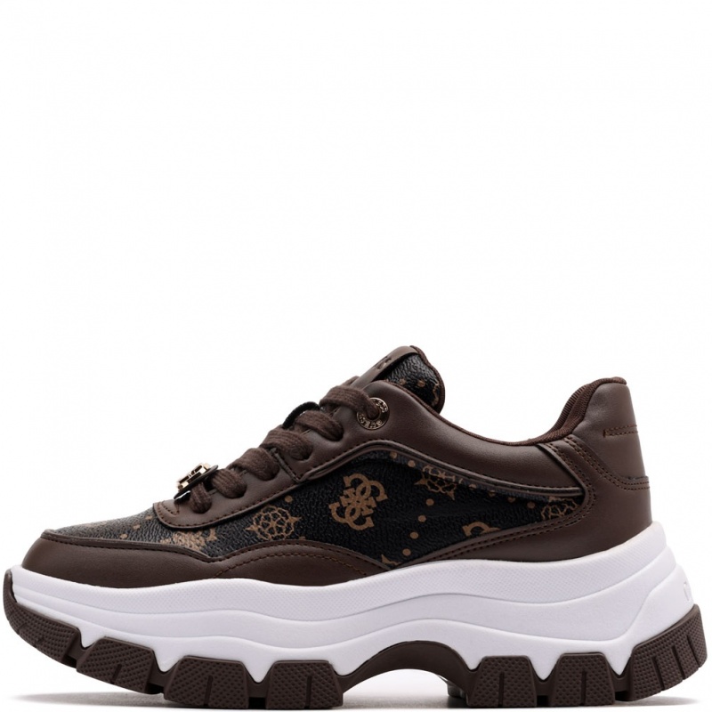 Guess Berrett2 Дамски спортни обувки FLFBRTPEL12-BROWN