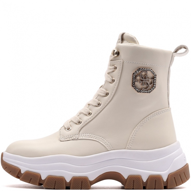 Guess Lady-Leather Like Benzon Дамски зимни обувки FLFBNZELE12-CREAM