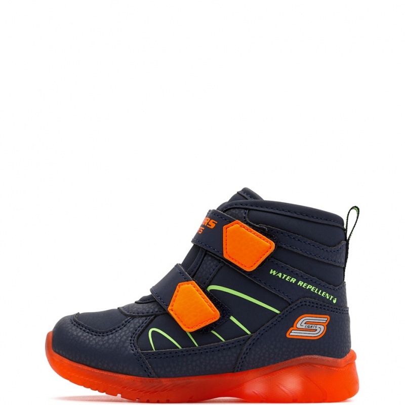 Skechers S Lights-Illumi-Brights-Splash Beams Детски зимни обувки 407613N-NVOR