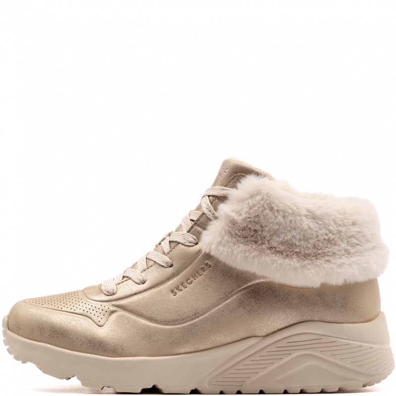 Skechers Uno Lite-Cute Fur You Зимни обувки 310928L-GLD