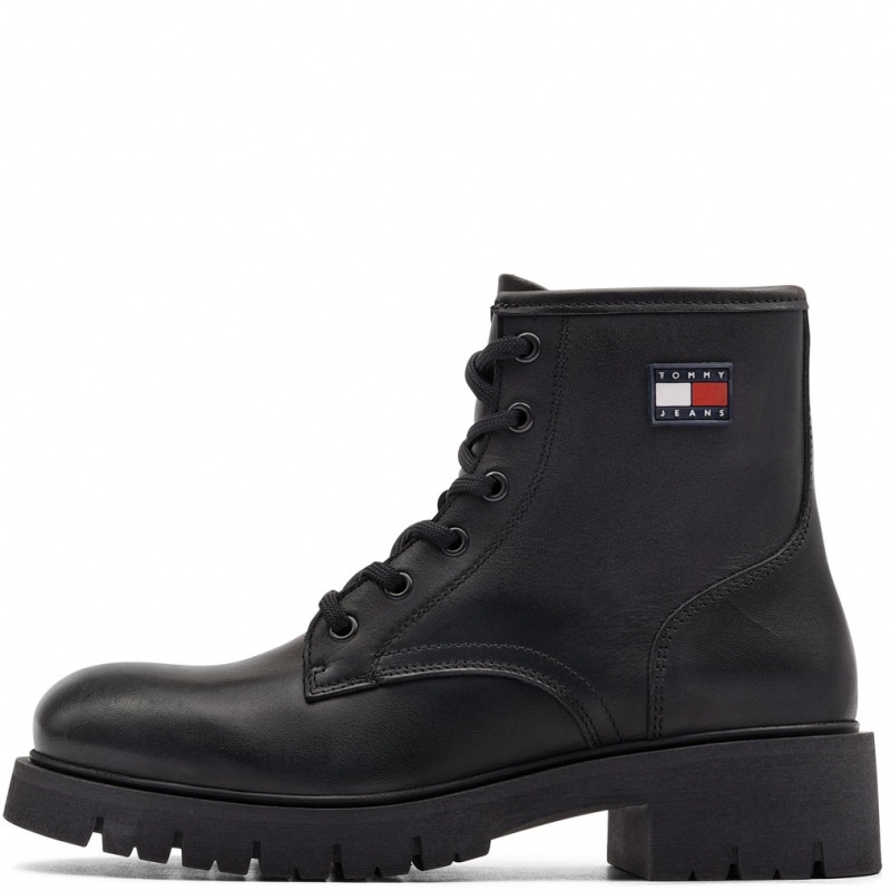 Tommy Hilfiger TJW Lace Up Leather Boot Дамски зимни обувки EN0EN02824BDS